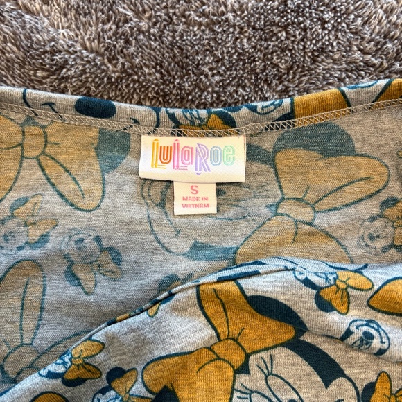 LuLaRoe Disney Minnie Mouse Floral Midi Dress | Blue & Yellow | Size S - Picture 4 of 5